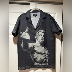 Graphic Button Up, from boohooMAN